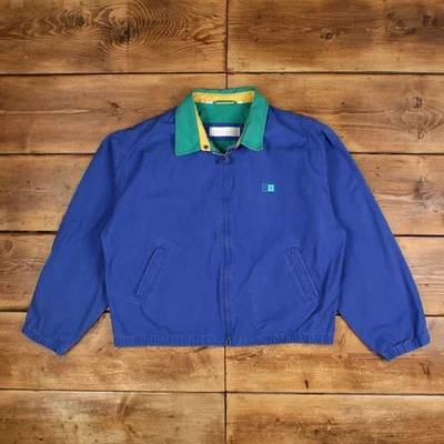 Chaqueta cortavientos vintage Perry Ellis XL Bomber Blue Foto 1 de 4