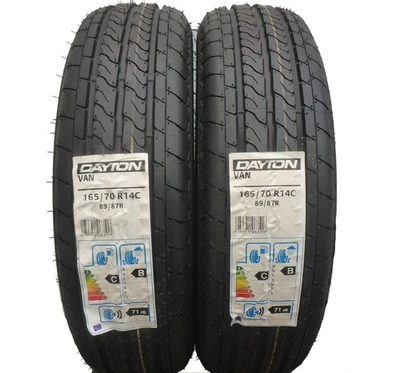 2 X DAYTON 165/70 R14C 89/87R VAN Pneus D'Été 2018 COMPLET - Photo 1/4