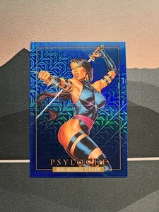 2025 Skybox Marvel Masterpieces 92 Platinum PSYLOCKE #65 Blue Traxx Parallel 🔥 - Picture 1 of 11