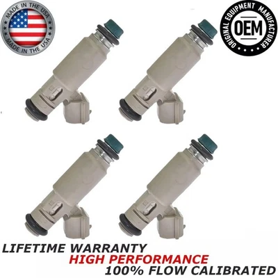 4x Inyectores de combustible Denso OEM PARA 06-10 Hyundai Elantra Kia Spectra Spectra5 2,0 L Foto 1 de 4