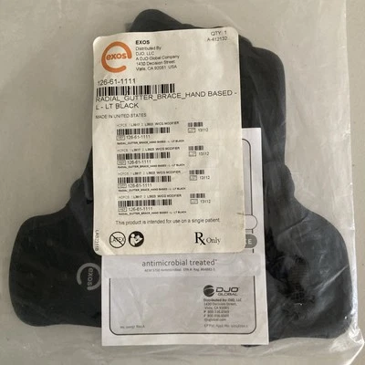 Exos Radical Gutter Brace Hand Based lT Black New  - Image 1 of 4