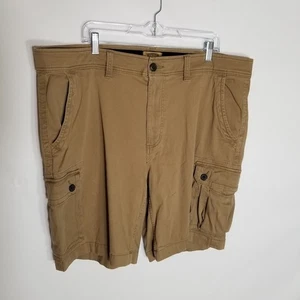 The Foundry Cargo Shorts Men's Size 42 Comfort Stretch Casual Tan 10 Inch Inseam - Picture 1 of 6