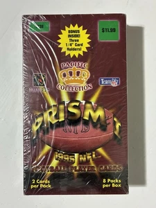 1995 Pacific Prism Football Box Factory Sealed 8 Packs RARE Target Box - Picture 1 of 10