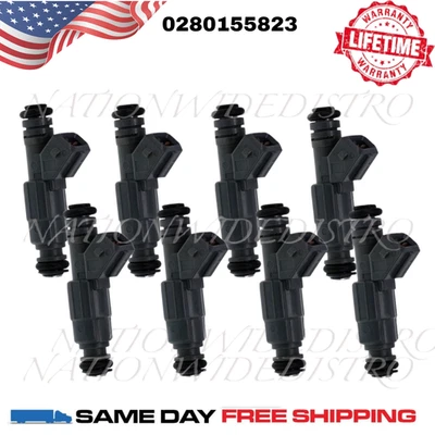 8x Inyectores de combustible Bosch OEM para Land Rover Range Rover 2003-2005 4,4 L V8 Foto 1 de 4