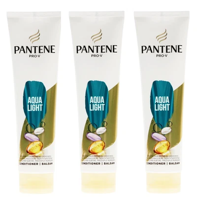 3x Pantene PRO-V AQUA LIGHT Conditioner 160ml for Fine Hair