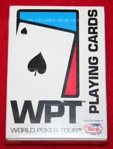 WORLD POKER TOUR Playing Card Deck SEALED NEW PACK  Bee USA Made WHITE BOX - Picture 1 of 4