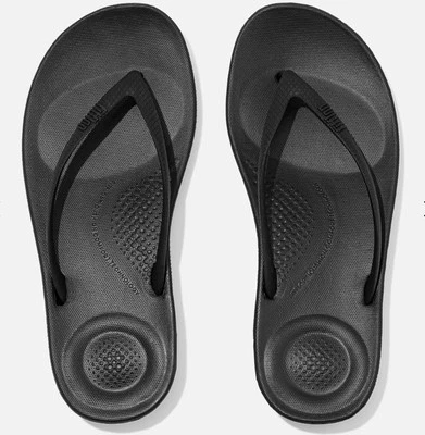 NEW FitFlop IQushion Ergonomic Comfort black Flip Flops🔥 Women's US 9 SKU0560 - Image 1 of 4