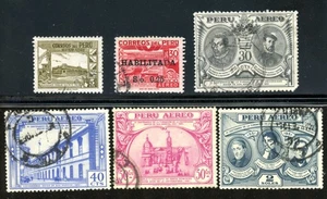 LOT 32505 USED C103/C113 AIRMAIL    STAMPS FROM PERU - Picture 1 of 1