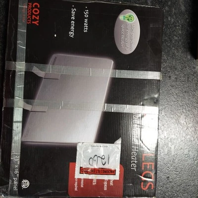 Aquecedor de tela plana pernas aconchegantes novo na caixa, aquecedor de espaço fino de montagem em parede/mesa de baixa potência - Imagem 1 de 4