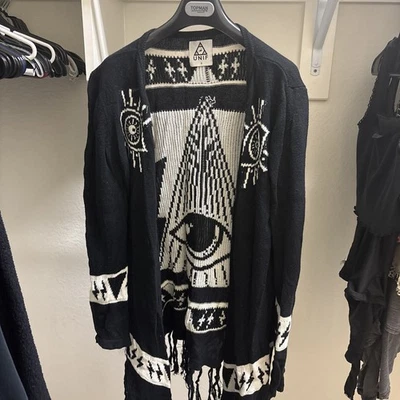 Cárdigan Poncho Psíquico Unif Raro Unif Suéter S Muñecas Matar Foto 1 de 3