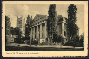 Ansichtskarte Neuss, Museum mit der Münsterkirche - Picture 1 of 2