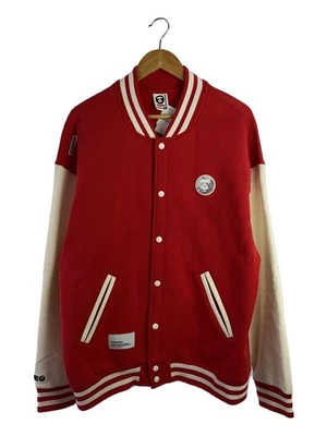 AAPE BY A BATHING APE Stadium Jacket XXL Cotton Red AAPSWMA315XXL #EK AHA - Image 1 of 4