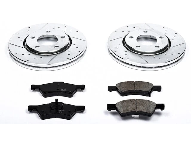 Kit de pastillas de freno delanteras y rotor para Dodge Caravan KW774CG 2003-2004 Foto 1 de 1