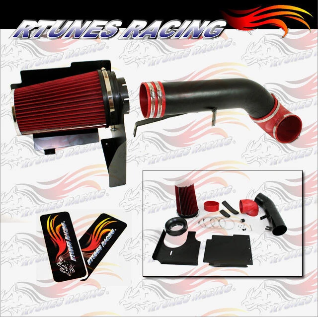 ENTRADA DE AIRE FRÍO NEGRO MATE + PROTECTOR TÉRMICO PARA 99-06 Sierra 1500 4.8 5.3 6.0 Foto 1 de 1