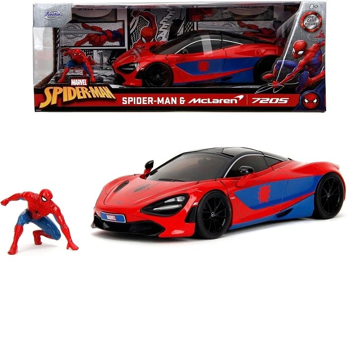 Jada Toys Marvel Auto McLaren 720S  con Personaggio 19 cm - Immagine 1 di 1