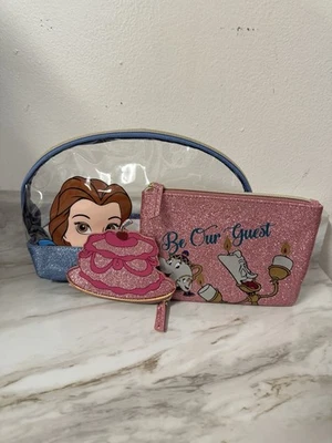 Disney Danielle Nicole La Bella y la Bestia Bolsa de Cosméticos Bolsa de Maquillaje Conjunto de 3 Piezas Foto 1 de 4