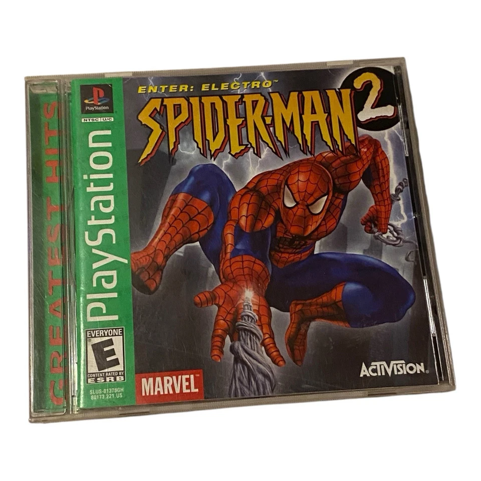 Spider-Man 2 Enter: Electro Greatest Hits Sony PlayStation 1 Completo con Manual Foto 1 de 4