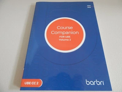 Barbri 2025-2026 Course Companion for UBE VOLUME 2 UBECC2 Law Book Bar Exam Prep - Image 1 of 4