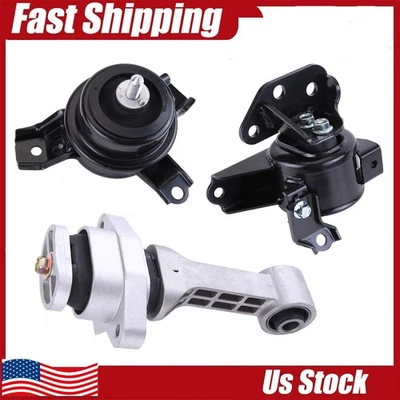 3x Motor & Transmission Mount Kit for Kia Soul 1.6L 2.0L 2010-2011 AUTO L4 Gas — 第 1/4 张图片