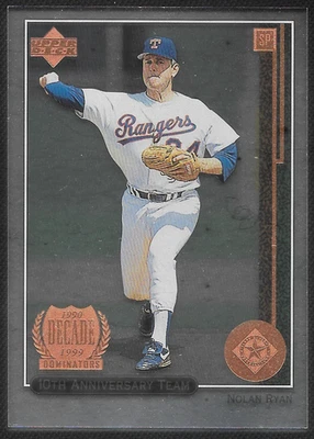 Upper Deck 1999 décimo aniversario equipo doble/4000 Nolan Ryan #X9 patio Foto 1 de 2