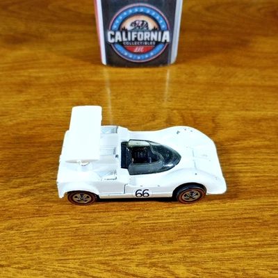 Vintage Hot Wheels Grand Prix Redline Chaparral 2G Enamel White USA 1969 - Image 1 of 4