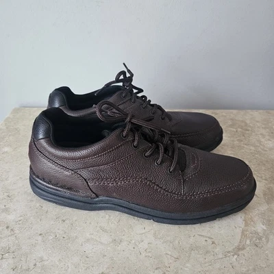 Zapatos Rockport Para Hombres 11.5 M World Tour Clásicos Tenis Cuero Marrón K70884 Foto 1 de 4