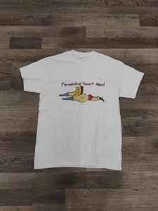 Vintage Powdered Toast Man Ren & Stimpy T Shirt White Medium Mens Gildan Y2K - Picture 1 of 5