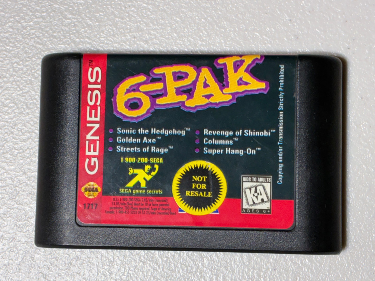 6-Pak Sega Genesis Video Games for sale - eBay