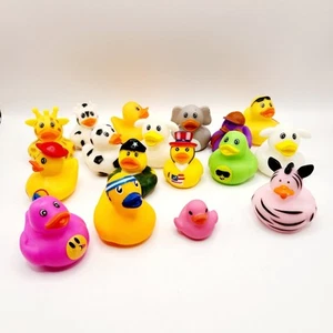 17 PCS Jeep Rubber Ducks in Bulk Assorted Duckies for Ducking Cruise Ducks 2-3" - Picture 1 of 8