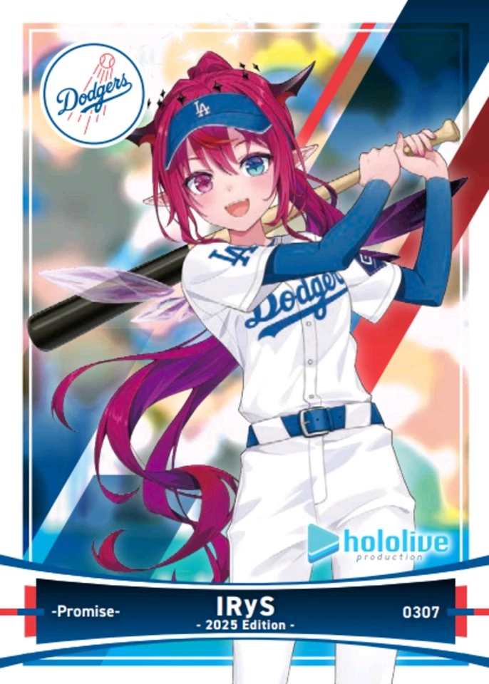 SET of 3 cards - 2025 LA Dodgers Hololive Promo Baseball Cards SGA - Image 1 of 4