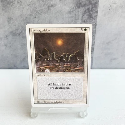 MTG Armageddon Revised White Sorcery Destroy All Lands English Magic the Gatheri - Image 1 of 4