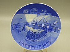 B&G Bing & Grondahl 1969 "Arrival of Guests" Christmas Collector Plate