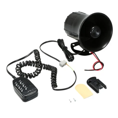 Kit de sistema de micrófono de altavoz de bocina de megáfono de fuego de 6 sonidos para automóvil D5Z4 Foto 1 de 4
