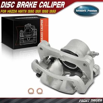 Pinza de freno lateral izquierda conductor delantero izquierdo para Mazda Miata 1990-1993 con soporte Foto 1 de 4