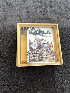VINTAGE WOODEN YELLOW KAPLA 42 PIECE BUILDING BLOCKS FOR AGES 3+ - Picture 1 of 6
