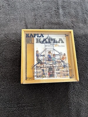 BLOQUES DE CONSTRUCCIÓN VINTAGE MADERA AMARILLA KAPLA 42 PIEZAS PARA EDADES 3+ Foto 1 de 4