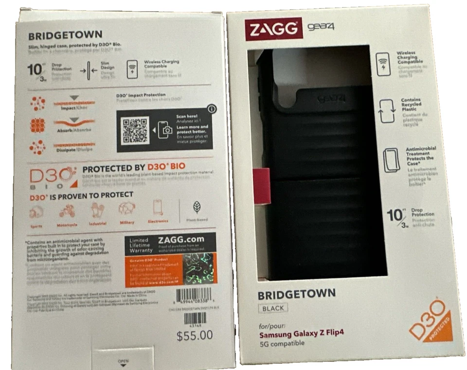 Funda ZAGG Gear4 Bridgetown para Samsung Galaxy Z Flip 4 negra Foto 1 de 1