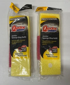 Quickie Jumbo Professional Sponge Mop Refill #020 / 027 Quick Lok Refill Type J - Picture 1 of 3