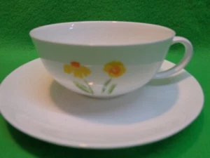 Taza de té 2 piezas impresión flor amarilla de Dibbern - Imagen 1 de 1