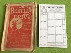 Almohadillas/tarjetas de juego Beetle Drive vintage sin usar en paquete de papel