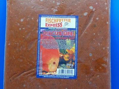 FISCHFUTTER EXPRESS 10x 500g Tafel Discus Life MGF 500 Intensiv Rot, Frostfutter, Fischfutter