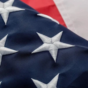 American Flag 3x5, Embroidered Star, Sewn Stripe, Brass Grommet, Outside US flag - Picture 1 of 3