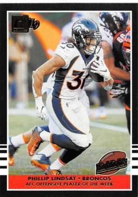 2019 Donruss Highlights #17 Phillip Lindsay Denver Broncos - Image 1 of 2
