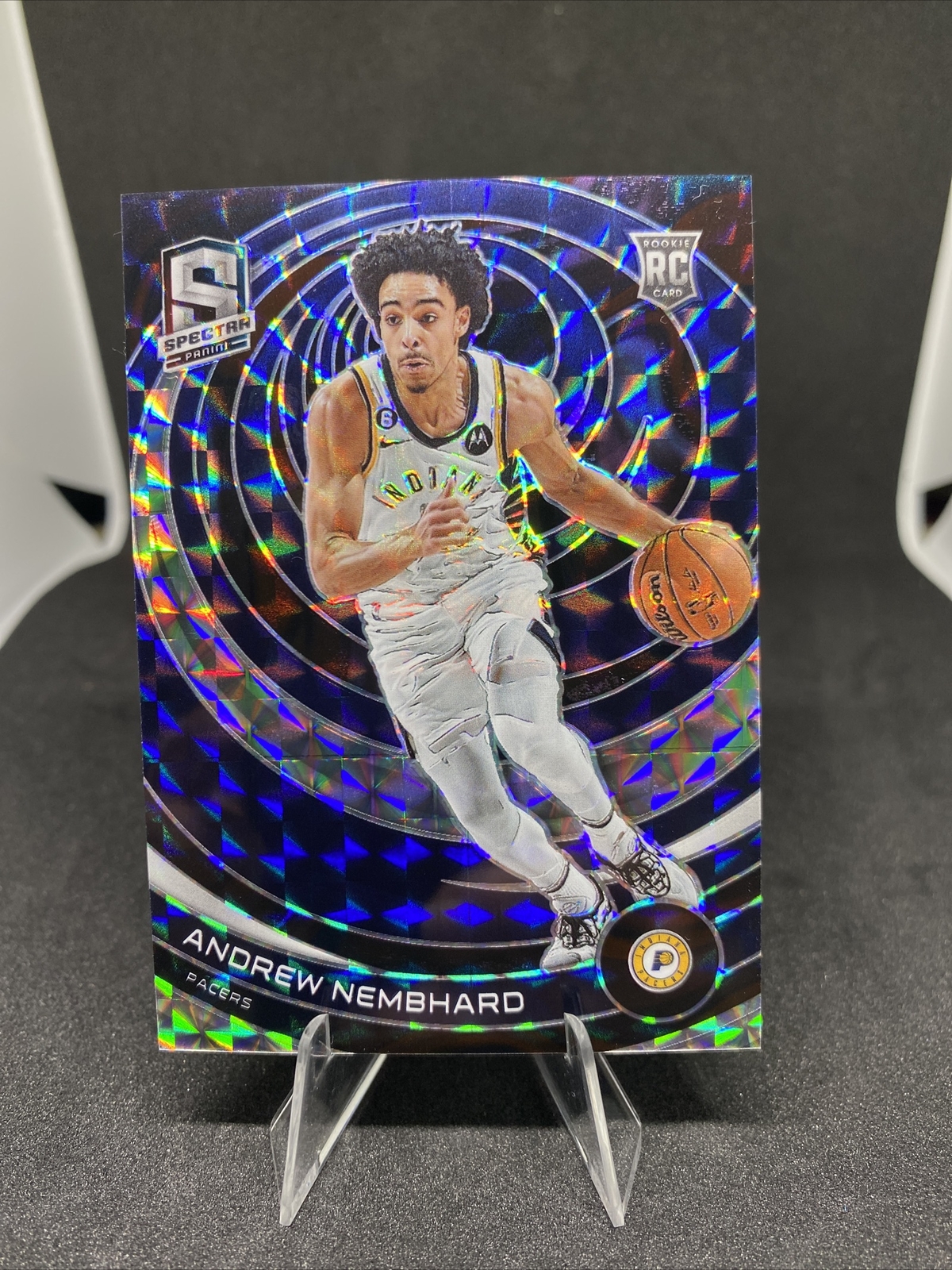 2022-23 Panini Spectra Andrew Nembhard #181 Rookie Interstellar Prizm /99 Pacers