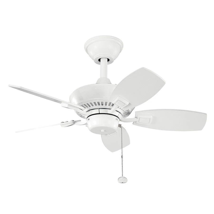 Kichler Canfield 30" Fan, White, White/White - 300103WH - Image 1 of 1