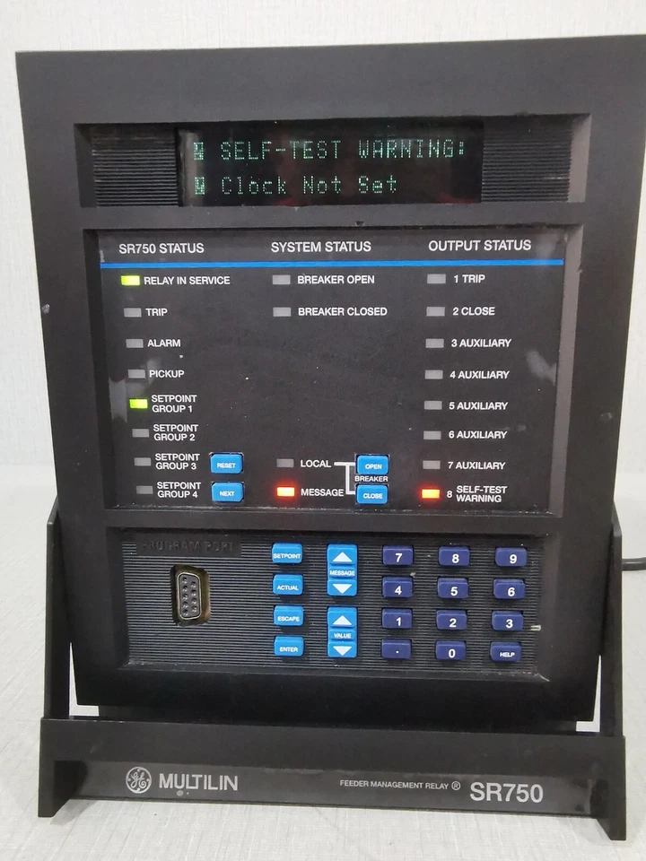 GE SR750 FEEDER MANAGEMENT RELAY 750-P1-G1-S1-HI-A20-R WITHOUT ANY ACCESSORIES - Image 1 of 4
