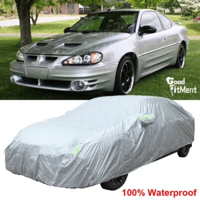 Cubierta de coche impermeable para todo clima UV viento polvo lluvia exterior para Pontiac Grand Am Foto 1 de 4