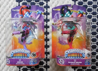 Skylanders GIANTS SCARLET NINJINI PURPLE NINJINI LOT - Image 1 of 4