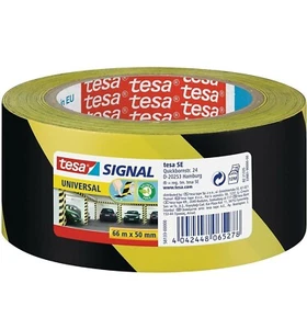 Tesa Signal Universal Markierungsband 66 m: 50 mm Gelb/Schwarz - Bild 1 von 3