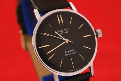 Poljot De Luxe Русский СССР ультра тонкий редкая стильный часы Луч cal. 2209 Луч - Изображение 1 из 4